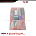 11pcs Spritzpistole Air Tools Reinigungsbürste Kit Kunststoff-Box Verpackung